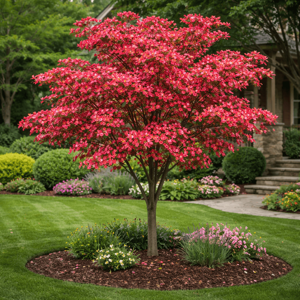 Red Dogwood Tree